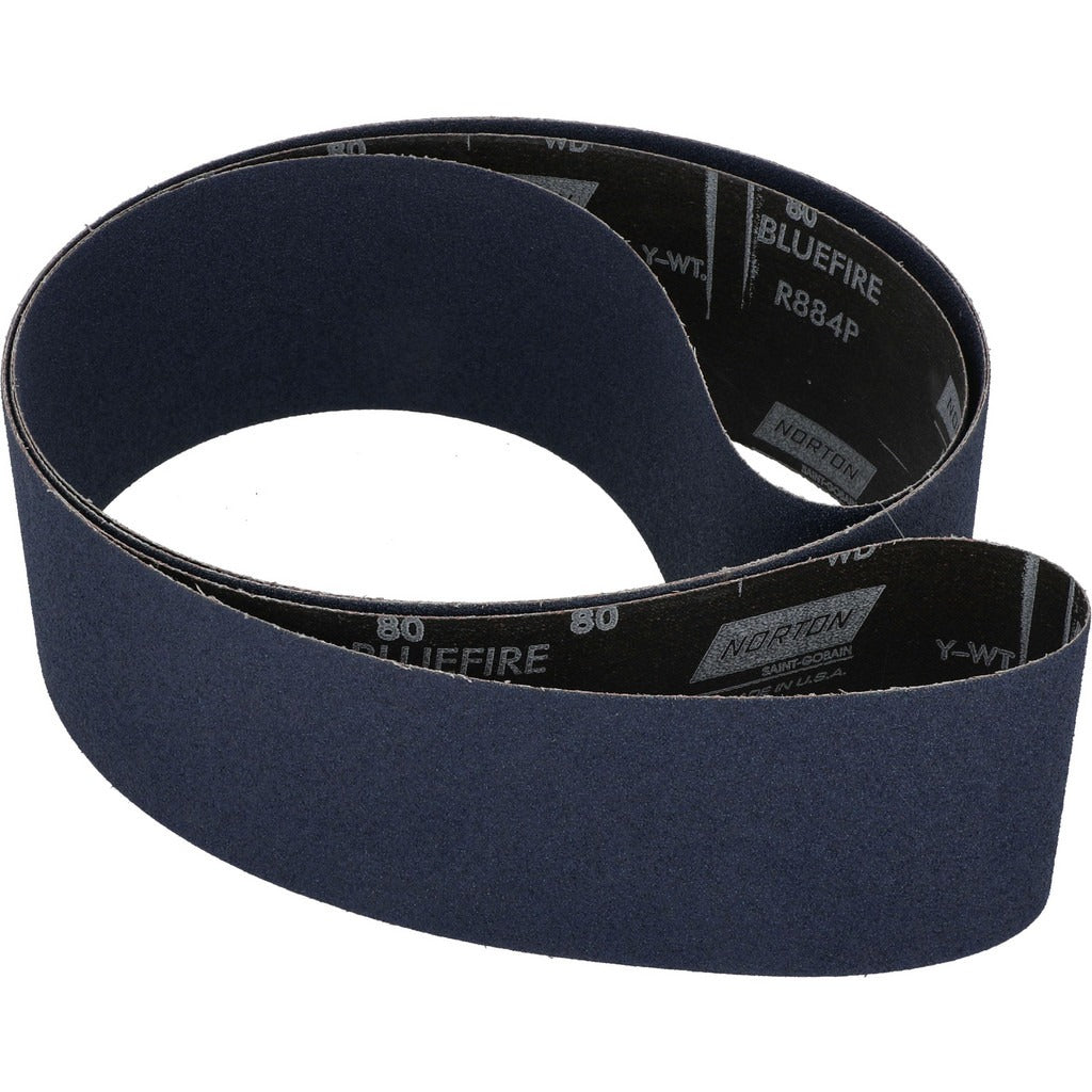 NORTON Norton 78072750279 Abrasive Belt 80 Grit 4x132 Zirconia