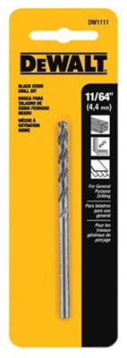 DEWALT Dewalt Accessories DW1111 Black Oxide Drill Bit 11/64 in 2 Pack