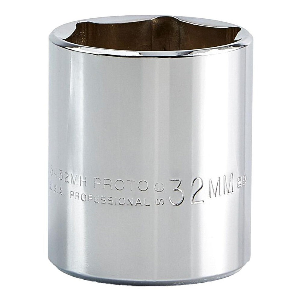 PROTO Proto J5432MH Hand Socket 32 Mm 1/2 in Drive 6-point