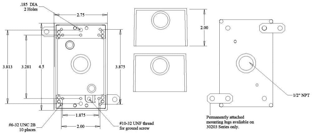 MULBERRY METAL PRODUCTS Mulberry Metal Products 30201 Royal Mountie Weatherproof Box 19 cu-in 1 Gang 3 Outlets