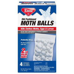 ENOZ Enoz E62.12 Old Fashioned Moth Balls 32 oz (4 x 8 oz Packets)