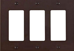 LEVITON Leviton pj263-b 3-gang Decora Gfci Wallplate Midway Brown