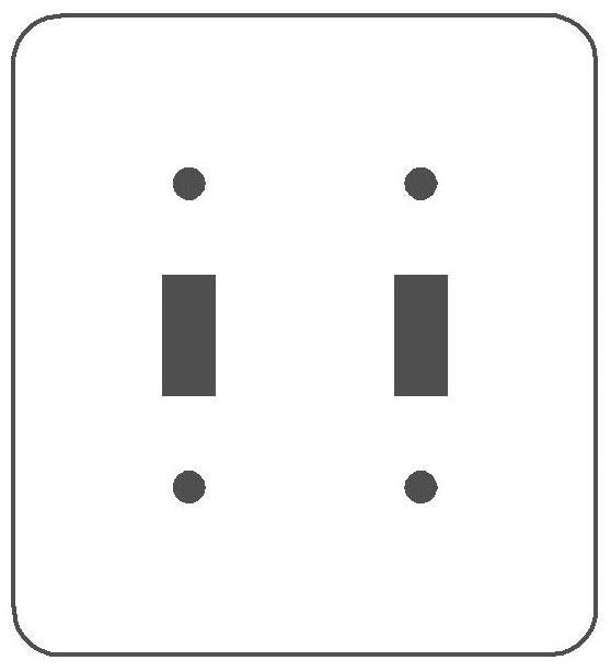 MULBERRY METAL PRODUCTS Mulberry Metal Products 75072 Standard Wallplate (5 in H x 4.562 in W)