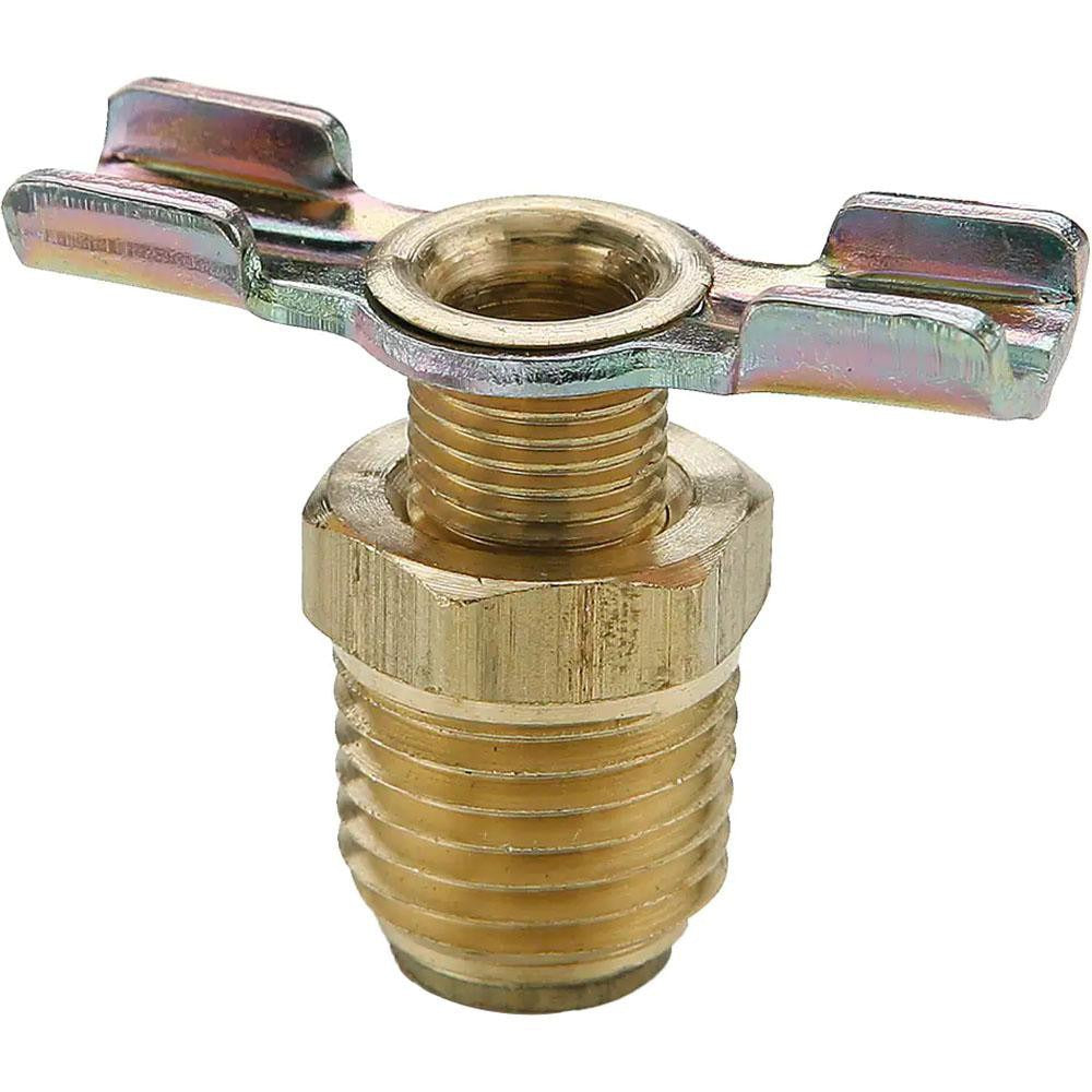 PARKER Parker DC604-6 Drain Cock Shutoff Valve 3/8 Inch Brass