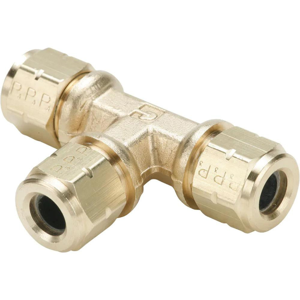 PARKER Parker 164VL-3 Brass Compression Tee Union 600 Psi