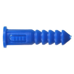 HILLMAN Hillman Fasteners 370329 Blue Ribbed Plastic Anchor 100 Pack