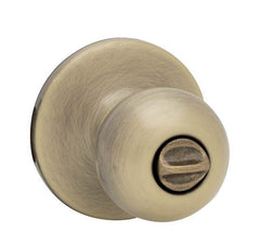KWIKSET Kwikset 300P-5 Polo Knob Privacy Door Lock Antique Brass