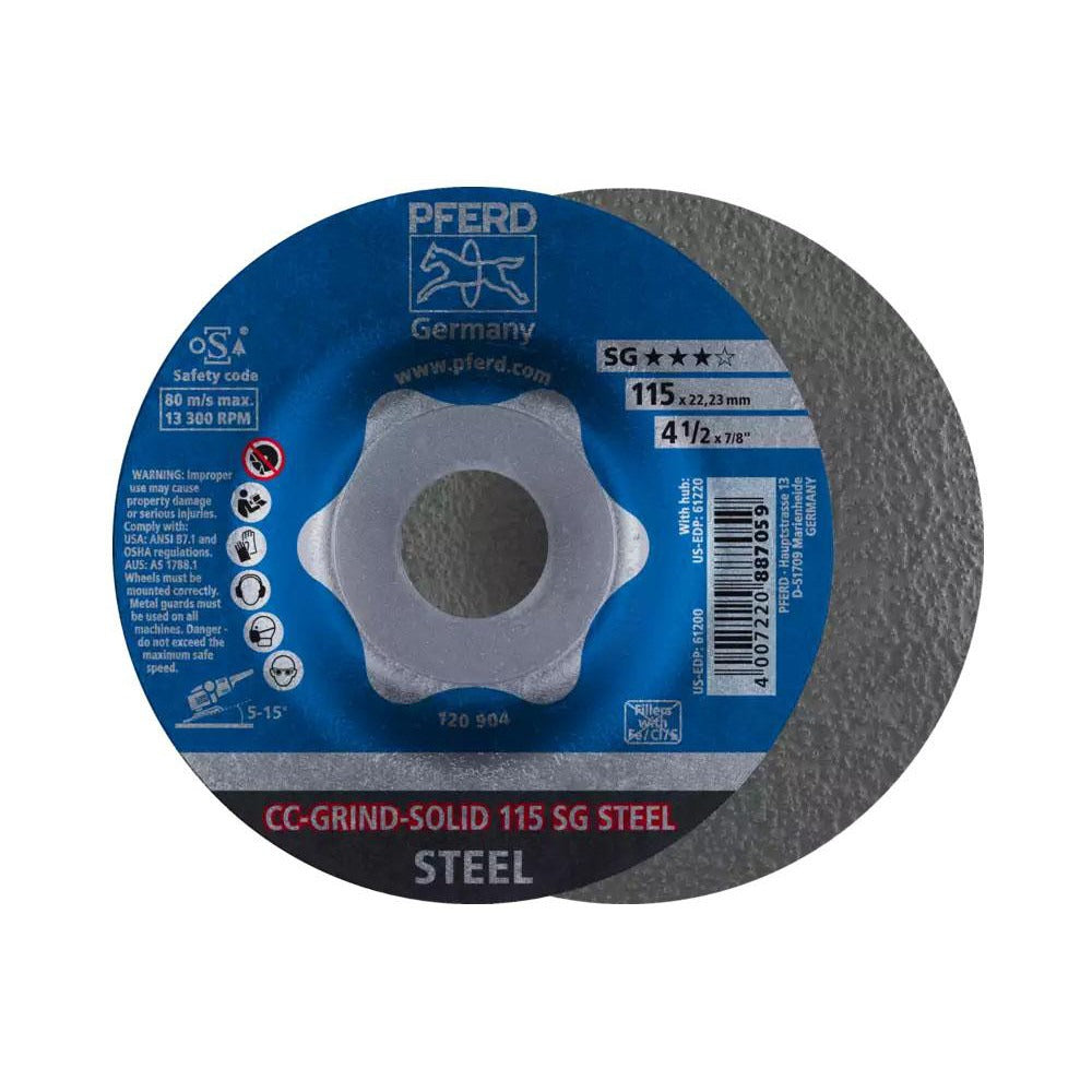 PFERD Pferd 64185115 Type 27 Grinding Wheel 4-1/2 in 46 Grit