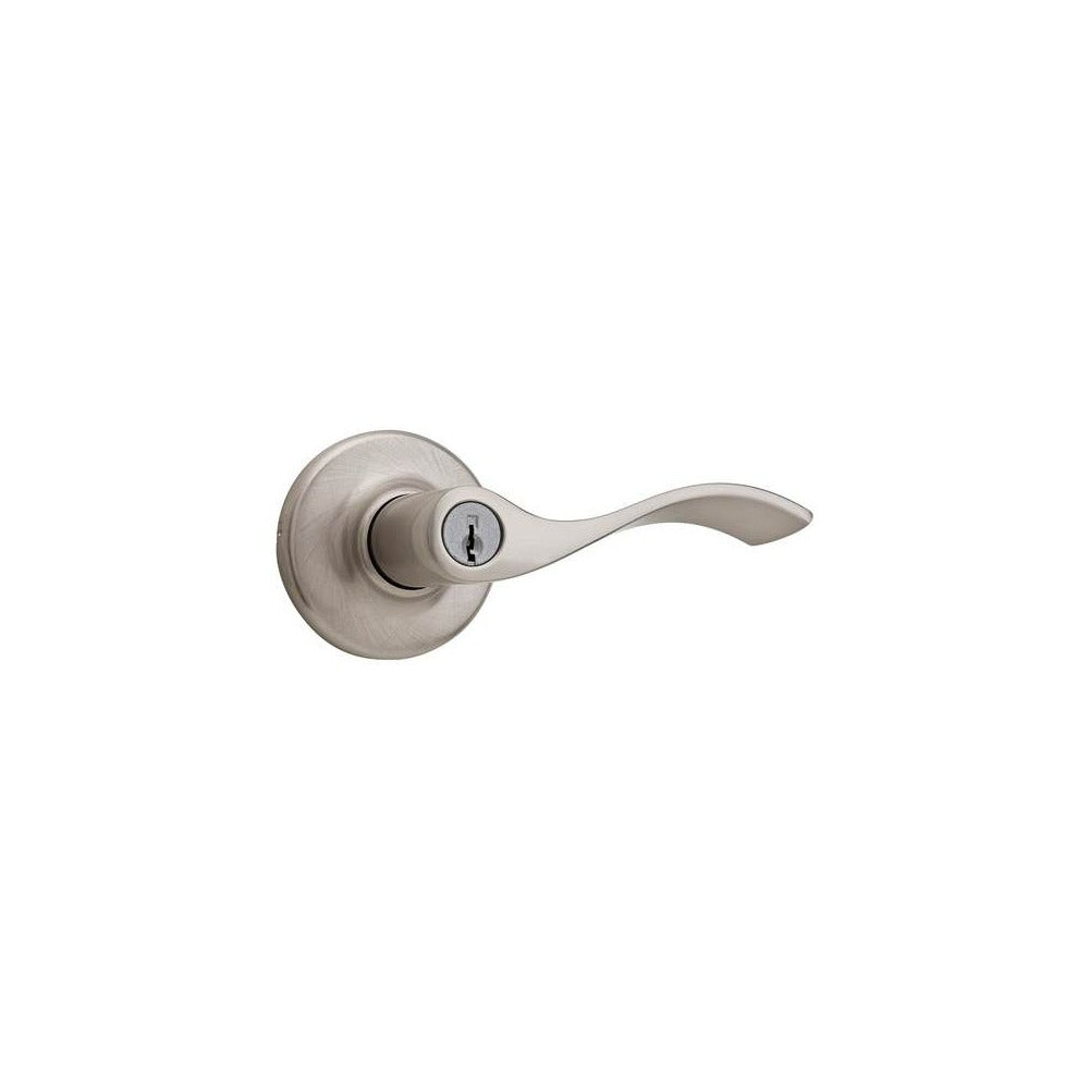 KWIKSET Kwikset 405BL-15 Balboa Lever Entry Door Lock Satin Nickel