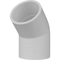CHARLOTTE PIPE Charlotte Pipe PVC 02309 1400HA 1-1/2 in Slip x Slip Schedule 40 45-Degree Elbow (45 Deg)