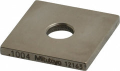 MITUTOYO Mitutoyo 614124-531 Square Steel Gage Block 0.1004 in Grade 0