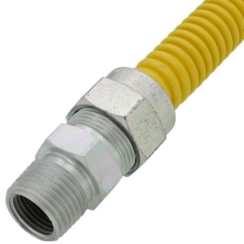 DORMONT Dormont 30C-3131-24 Coated Stainless Steel Gas Connector 1/2 in M x 1/2 in M (24 in)