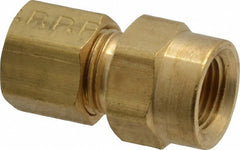 PARKER Parker 66C-4-2 Compression Tube Connector Brass Sae J-512
