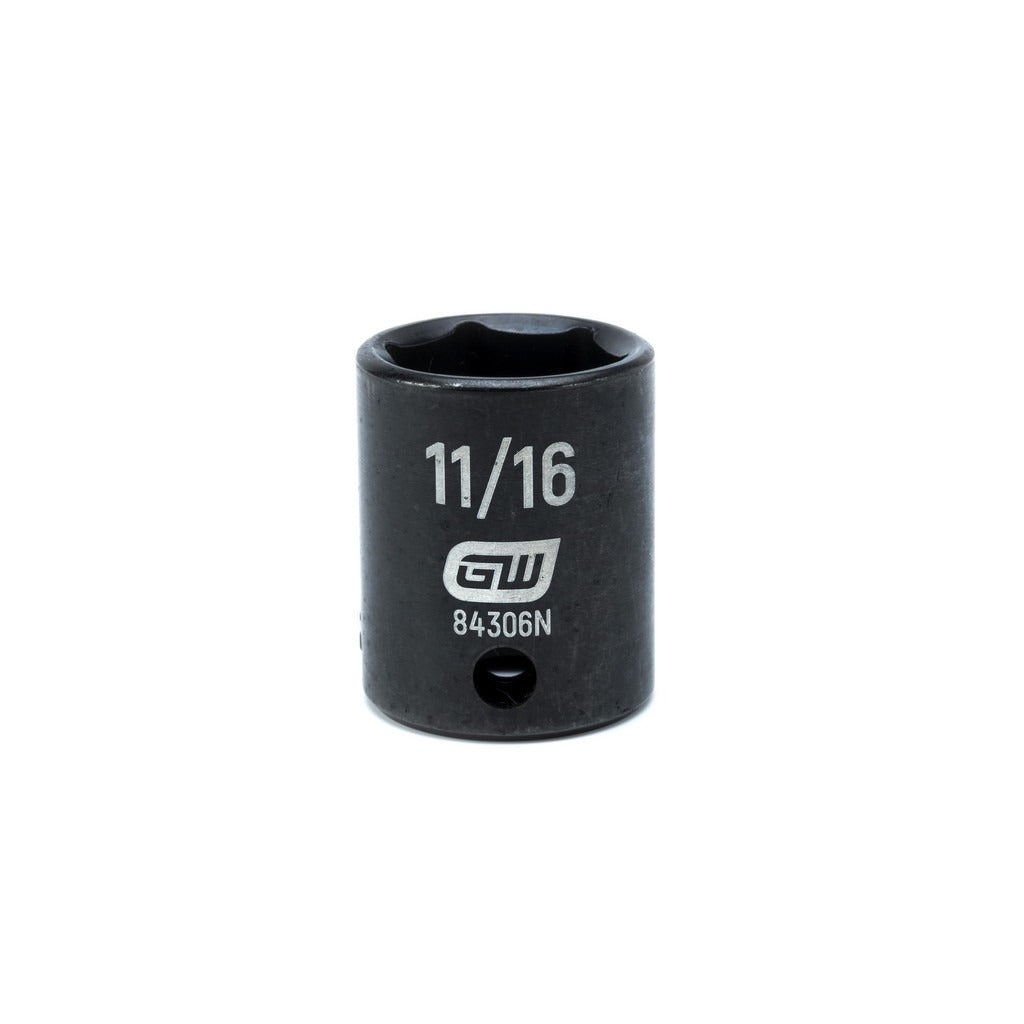 GEARWRENCH Gearwrench 84306N Impact Socket 3/8 in Drive 11/16 in 6-point