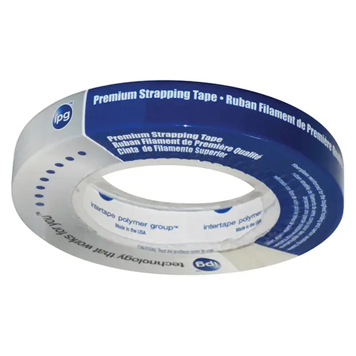 INTERTAPE POLYMER GROUP Intertape Polymer Group 9715 Strapping Tape Premium Reinforced 0.70 in x 60.1 yd (1 Roll)