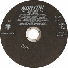 NORTON Norton 66253117877 Cutoff Wheel 9 in Aluminum Oxide Type 1