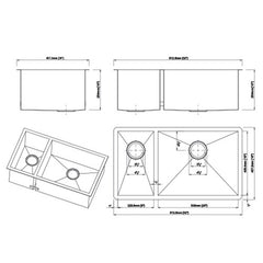 DAKOTA Dakota Plumbing Products DSZ-3070CP Zoria Kitchen Sink