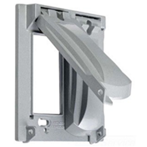 MULBERRY METAL PRODUCTS Mulberry 30472 Self-Closing Weatherproof Combination Cover (2-Gang 1 GFCI/1 Duplex) 30472
