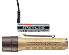 STREAMLIGHT Streamlight 88612 PolyTac X USB 600 Lumens (Includes SL-B26 Pack) SL-B26
