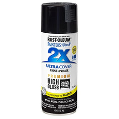 RUST-OLEUM Rust-oleum 331172 Painters Touch 2X Black Spray Paint 12 Oz