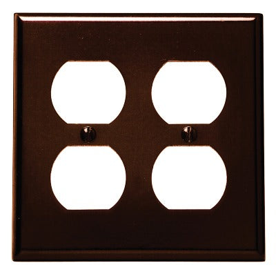 LEVITON Leviton Mfg Co 001-85016-000 4-outlet Wall Plate Brown