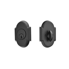EMTEK Emtek 8466US19 Single Cylinder Deadbolt Flat Black