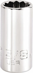 PROTO Proto J5220N Hand Socket 5/8 in 12-point 3/8 Drive