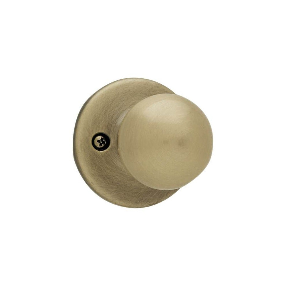 KWIKSET Kwikset 488P-5 Polo Knob Half Dummy Lock Antique Brass