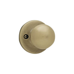 KWIKSET Kwikset 488P-5 Polo Knob Half Dummy Lock Antique Brass
