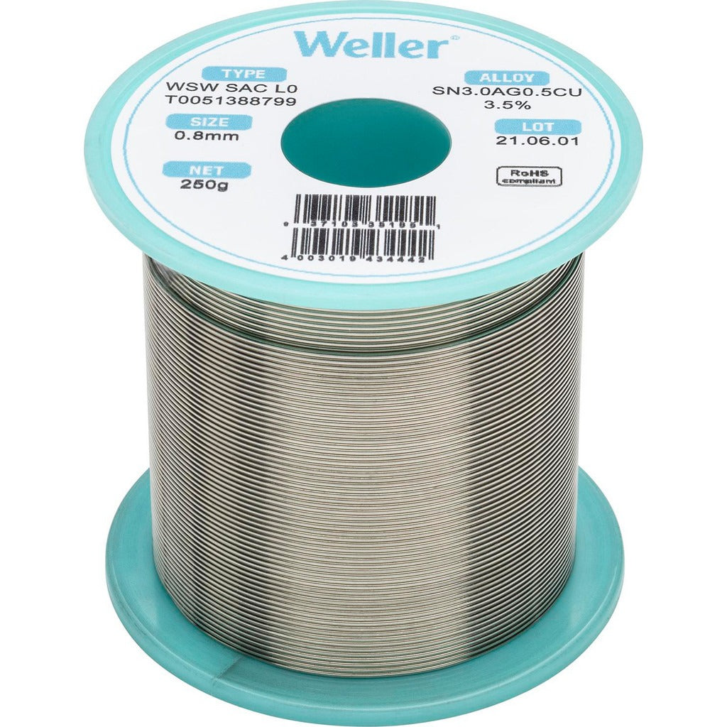 WELLER Weller T0051388799 Lead Free Solder Spool 250 G