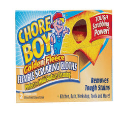 CHORE BOY Chore Boy 86259618941 Golden Fleece Non-Metallic Cloth Sponges & Woven Scrubbers (2-Pack)