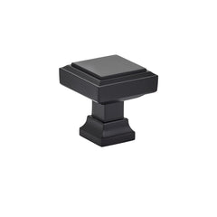 EMTEK Emtek 86295US19 Geometric Square Cabinet Knob Flat Black