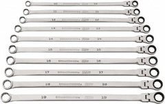 GEARWRENCH Gearwrench 86126 Ratcheting Flexhead Wrench Set 10pc Metric