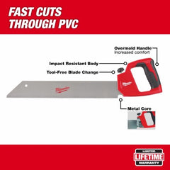 MILWAUKEE Milwaukee 48-22-0218 Pvc Abs Saw 18 Inches