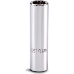PROTO Proto J5314M Deep Hand Socket 14 Mm 12-point 1/2 Drive