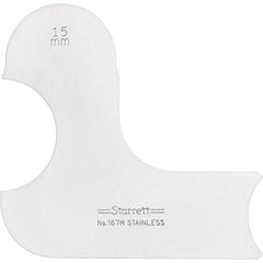 STARRETT Starrett 55816 Radius Gage 15mm Stainless Steel