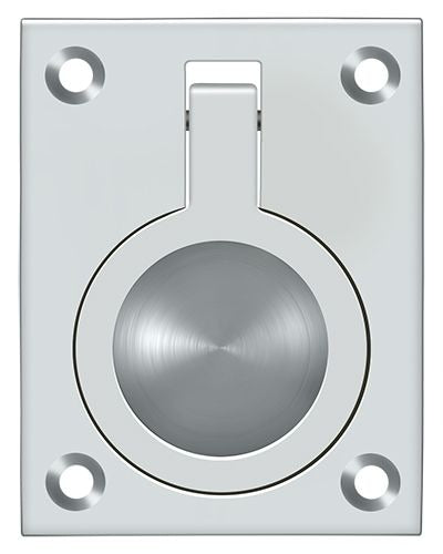 DELTANA Deltana FRP25U26 Flush Ring Pull Bright Chrome