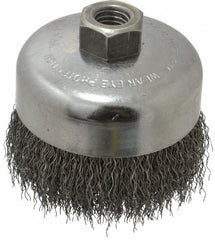WEILER Weiler 93652 Cup Brush 4 in Crimped Steel 5/8-11 Arbor