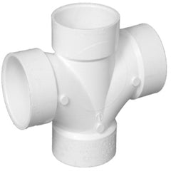 CHARLOTTE PIPE Charlotte Pipe Pvc 00428 1200HA 4 in Double Sanitary Tee