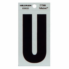 HILLMAN Hillman Fasteners 839520 Reflective Adhesive Letter U 3 in