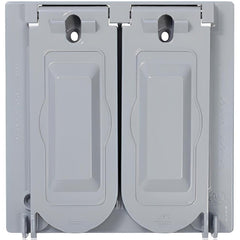LEVITON Leviton WM2V-GY Device Electrical Box Cover Aluminum