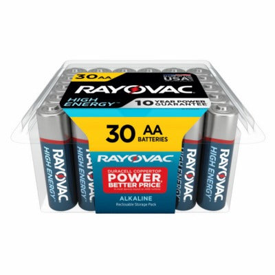 RAYOVAC Rayovac 815-30PPTK Aa Alkaline Battery 30 Pack