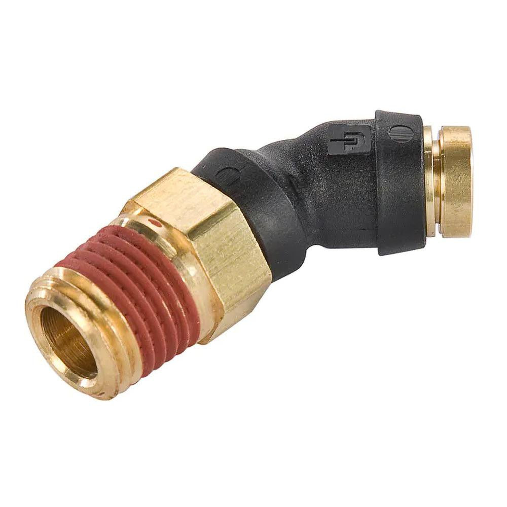 PARKER Parker PF-00084 Swivel 45 Male Elbow 1/2 Npt 3/8 Od Brass