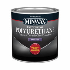 MINWAX Minwax 230104444 Satin Polyurethane Finish 0.5 Pint