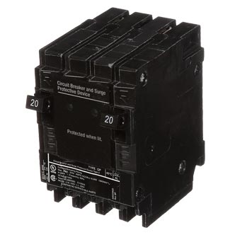 SIEMENS Siemens QSA2020SPD BREAKER CKT CASE MLD 120/240VAC 20A 10KA
