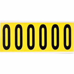 BRADY Brady 3450-0 Number Label 3 in (Card of 6)