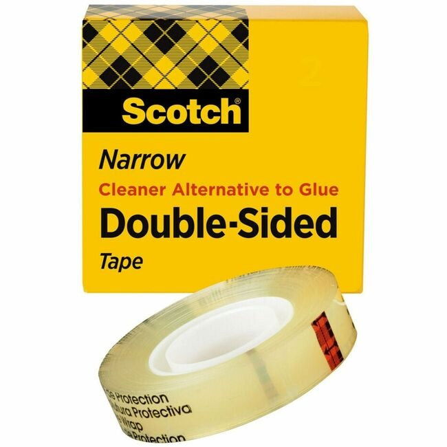 3M 3M MMM665121296 Scotch Permanent Double-Sided Tape (1/2 in x 36 yd, 1 Roll) 665121296