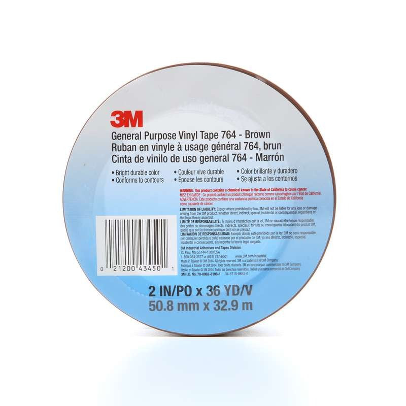 3M 3M 7000123892 General Purpose Vinyl Tape 764 2 in x 36 yd 5.0 mil 24 Roll/Case