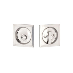 EMTEK Emtek EETPDSQU63SN Square Pocket Door Privacy Lock