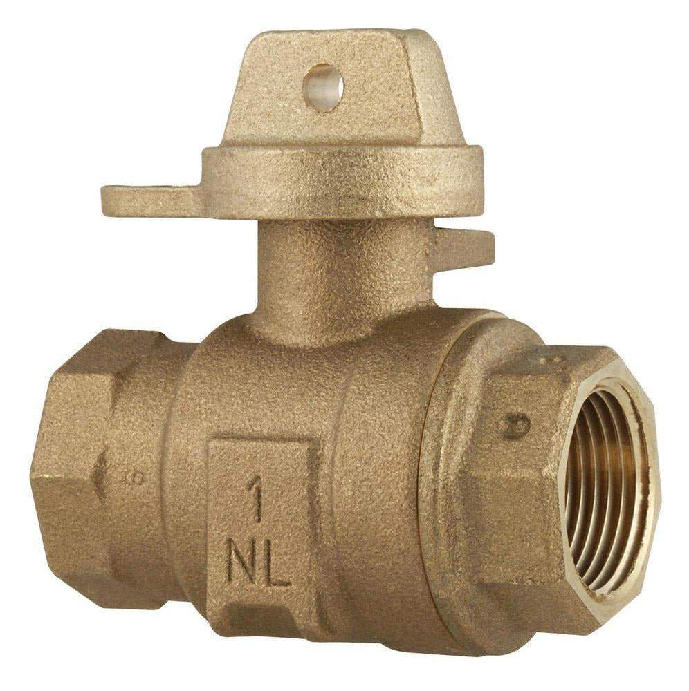 FORD METER BOX Ford Meter Box b11-444w-nl 1 in Fipt Brass Ball Curb Valve